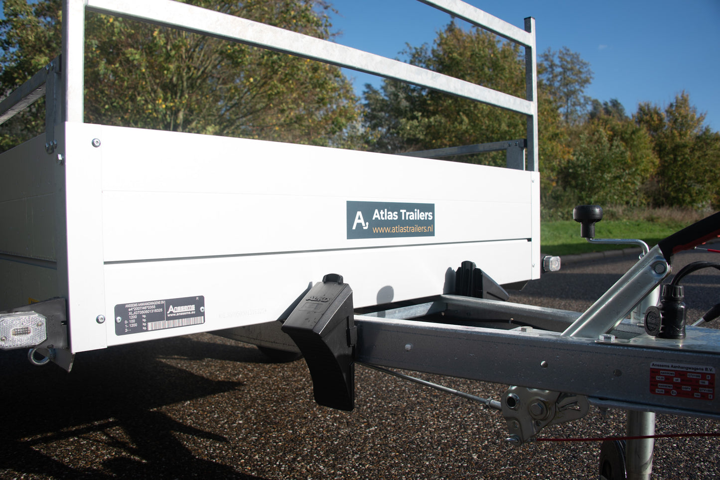 Open aanhanger met 1.000kg laadvermogen